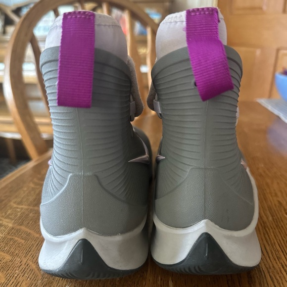 Nike Kids 1 Gray and Purple Boots - Picture 2 of 3